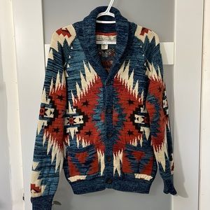 H&M sweater Southwestern Print Cardigan